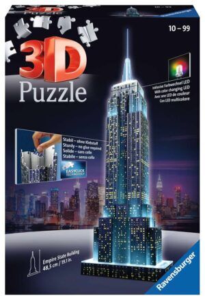 Ravensburger Eiffel Tower Night Edition 216 piece 3D Jigsaw Puzzle