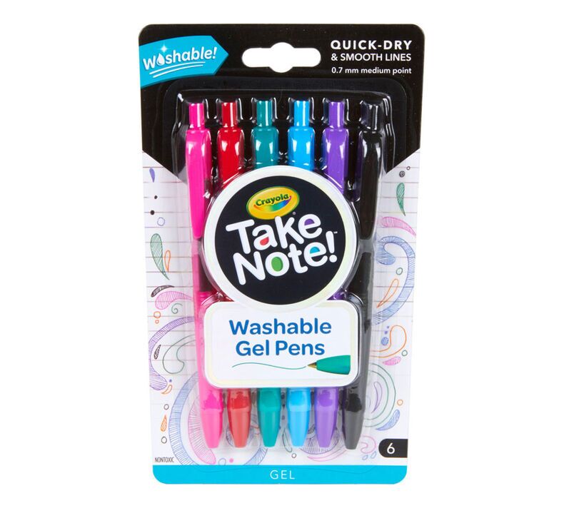 Take Note 6 Washable Gel Pens