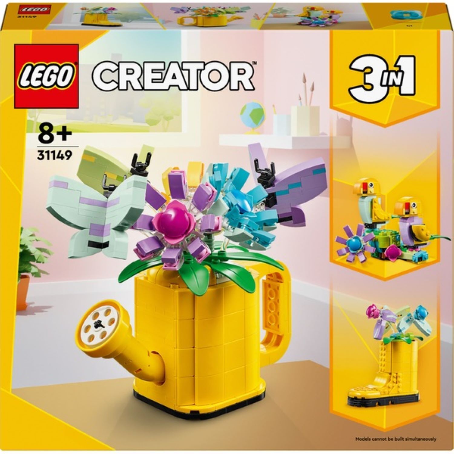 Lego Flowers in Watering Can 3 In 1